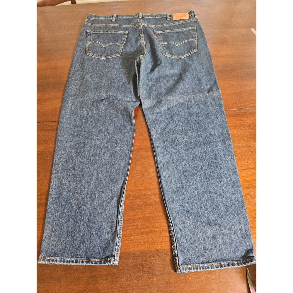 Levi's 550 Relaxed Fit Jeans Mens 44x32 Blue Mid Wash Denim Tapered Leg